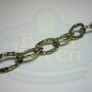 Antique Brass Medium Oval Hammered Chain