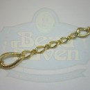 Gold Large w/Small Curb Chain