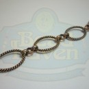 Antique Copper Large Twist Oval Link Chain