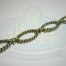 Antique Brass Medium Oval Rope Chain