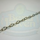 Antique Brass Small Hammered Cable Chain