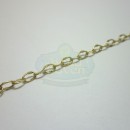 Matte Gold Small Hammered Cable Chain