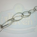 Antique Silver Large Thin Oval Chain