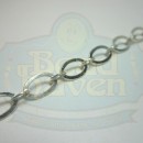 Silver Flat Oval Chain