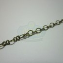 Antique Brass Tiny Oval and Peanut Chain