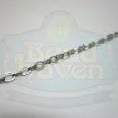 Antique Silver Tiny Oval and Peanut Chain