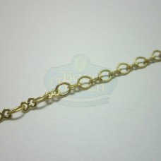 Matte Gold Tiny Oval and Peanut Chain