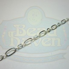 Silver Small Flat Long and Short Chain