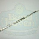 Silver Faceted Bar Chain