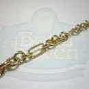 Gold Chain w/Twist Oval and Cable