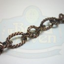 Antique Copper Large Twist Link Chain