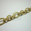 Matte Gold Large Twist Link Chain