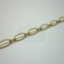 Matte Gold Small Textured Oval Chain