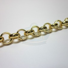 Gold 6mm Rolo Chain