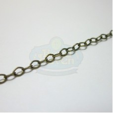 Antique Brass Tiny Flat Cable Chain