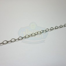Antique Silver Tiny Flat Cable Chain