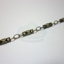 Antique Brass Thin Cable w/Diamond Cut Bead