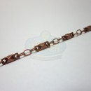 Antique Copper Thin Cable w/Diamond Cut Bead
