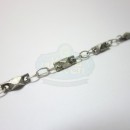 Antique Silver Thin Cable w/Diamond Cut Bead
