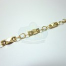 Matte Gold Thin Cable w/Diamond Cut Bead