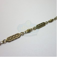 Antique Brass Vintage Filigree Chain