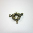 Antique Brass Small Spring Ring Clasp