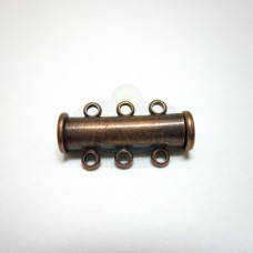 Antique Copper 3 std. Magnetic Bar Clasp