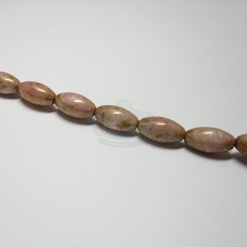 8x16mm Oval Rose Peach Stone Luster