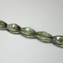 8x16mm Faceted Oval Moss Green Luster