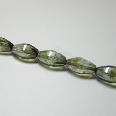 8x16mm Faceted Oval Moss Green Luster