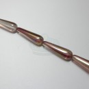 8x25mm Drop Clear with Burgundy Gold Luster