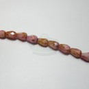 5x7mm Faceted Drop Rose Picasso