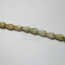 5x7mm Faceted Drop Ivory Picasso