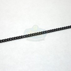 Matte Black 1.5mm Tiny Curb Chain