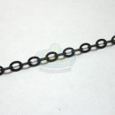 Matte Black Small Flat Oval Cable Chain