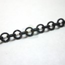 Matte Black 5mm Textured Round Cable Chain